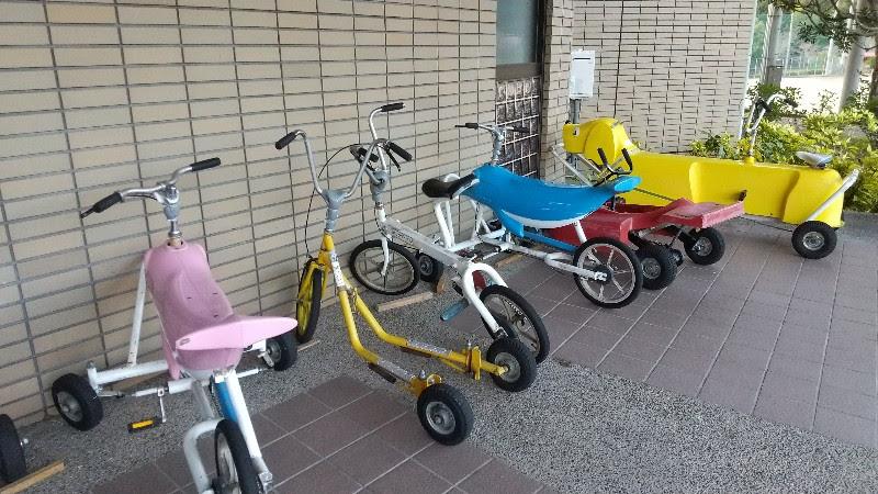 愛媛県内子町城の台公園おもしろ自転車