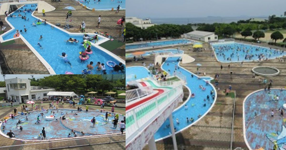 愛媛県にある流れるプール(流水プール)おすすめ、伊予三島運動公園プール