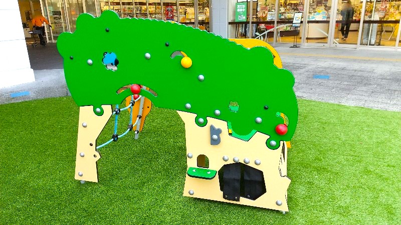 イオンモール今治新都市【NEW！子どもの遊び場】しまなみオープンパーク、とことこエリアの遊具、ジャングルアドベンチャー