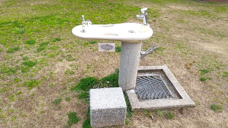 石手川緑地（東野地区）、トイレ、水場、手洗い場、松山市のおすすめの公園