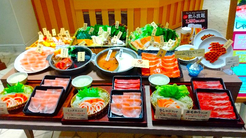 「しゃぶ菜」エミフルMASAKI、しゃぶしゃぶ食べ放題のメニュー表、おすすめランチやクーポンをレビュー、クチコミ、写真